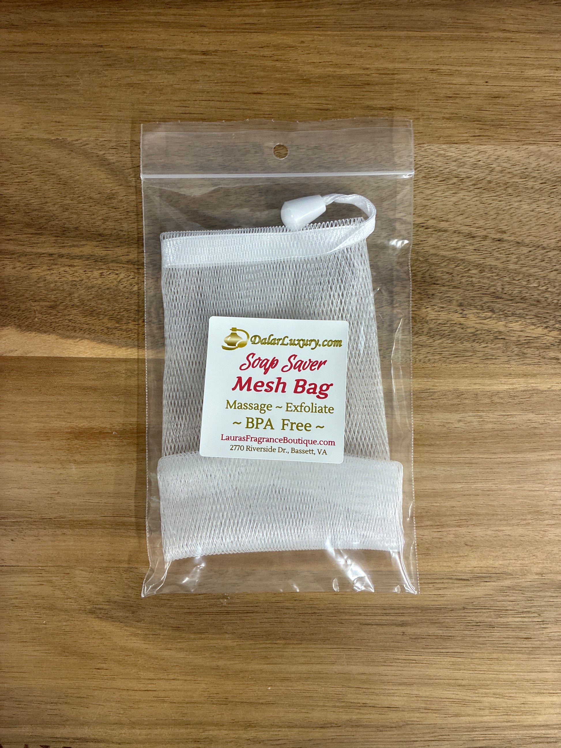 ~ MESH SOAP SAVER BAG - 3”x6” - Exfoliation and Massage #991