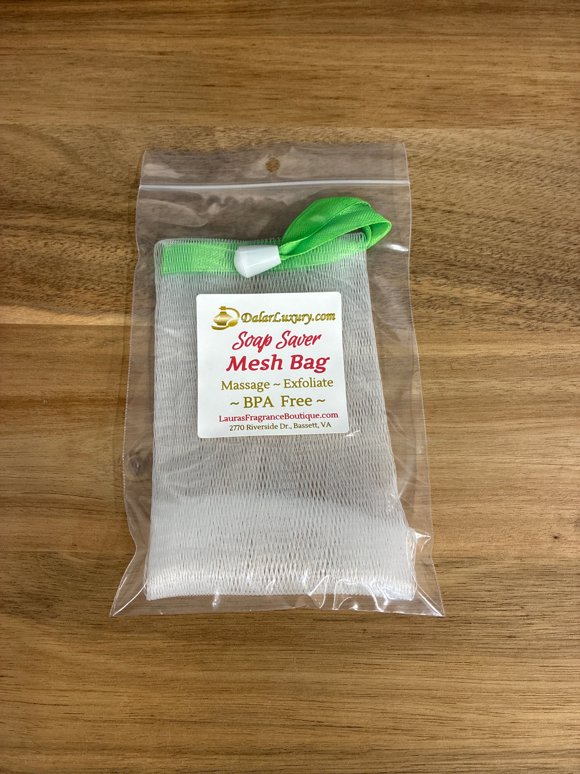 ~ MESH SOAP SAVER BAG - 3”x6” - Exfoliation and Massage #991