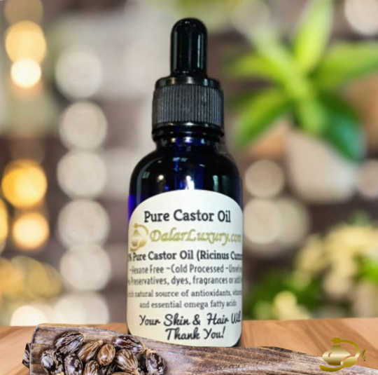 100% ULTRA PURE CASTOR OIL #801 by DalarLuxury.com ~ Known as "Natures Botox" ~ 30ml