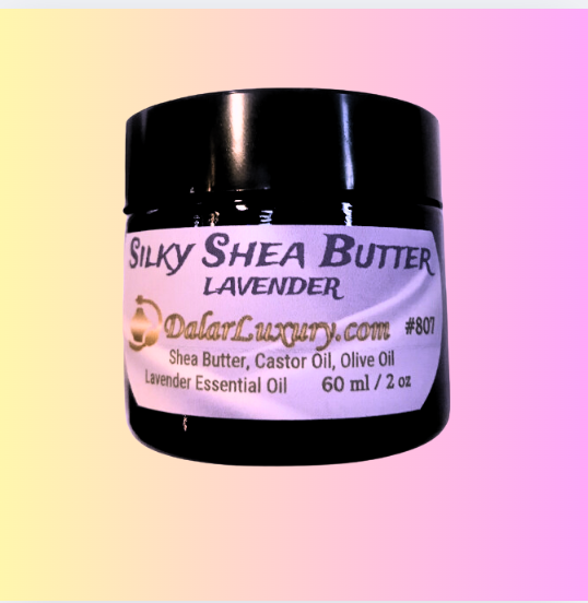 SILKY SHEA CREAM  ~ LAVENDER with Castor Oil & Lavender Essential Oil #807 by DalarLuxury.com