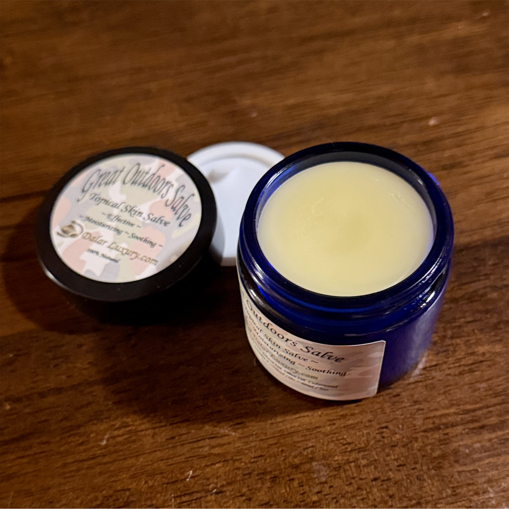 GREAT OUTDOORS SALVE ~ 100% Natural Topical Skin Care ~ Moisturizing & Soothing ~ 2oz ~ by DalarLuxury.com