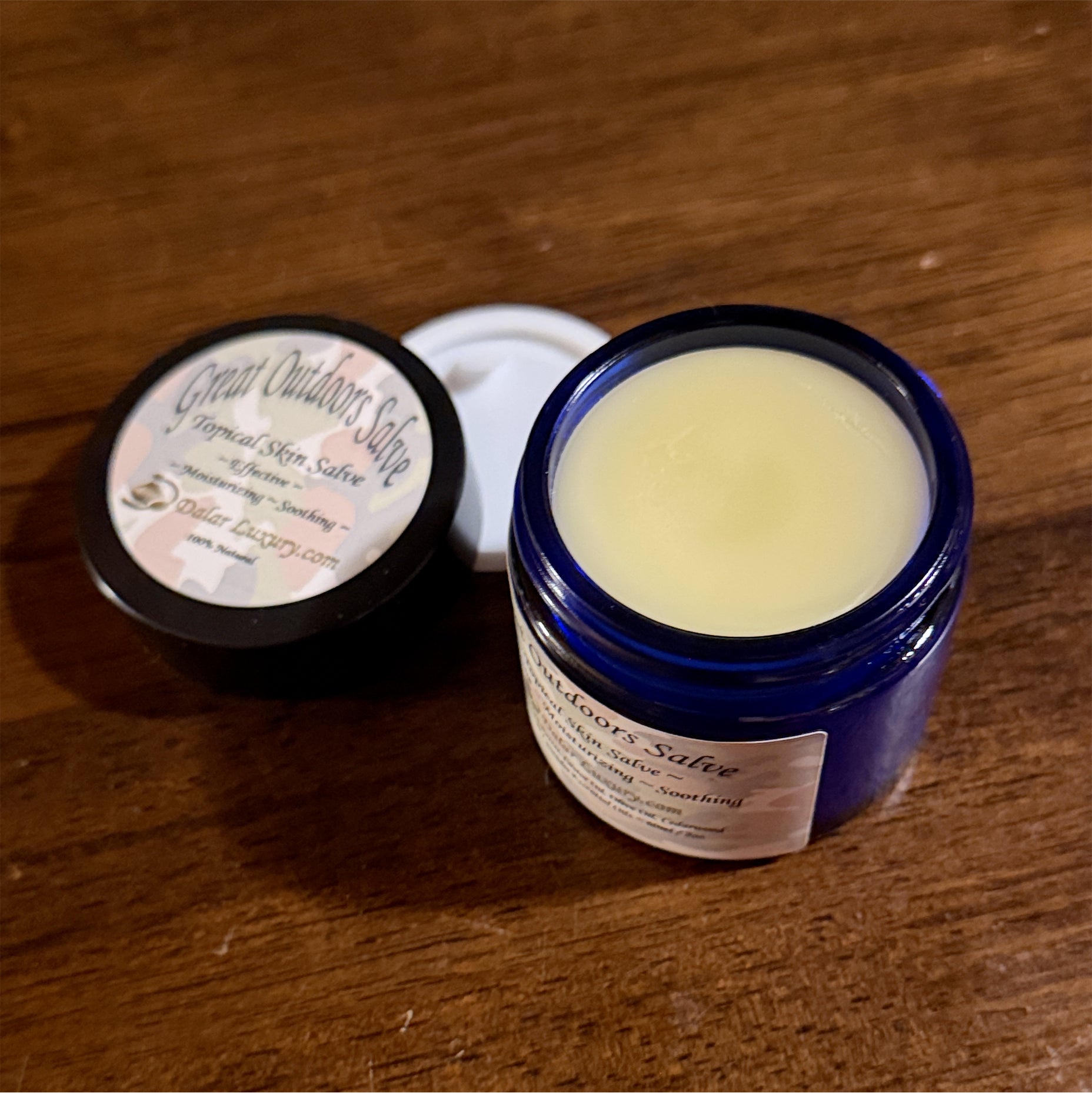 GREAT OUTDOORS SALVE ~ 100% Natural Topical Skin Care ~ Moisturizing & Soothing ~ 2oz ~ by DalarLuxury.com