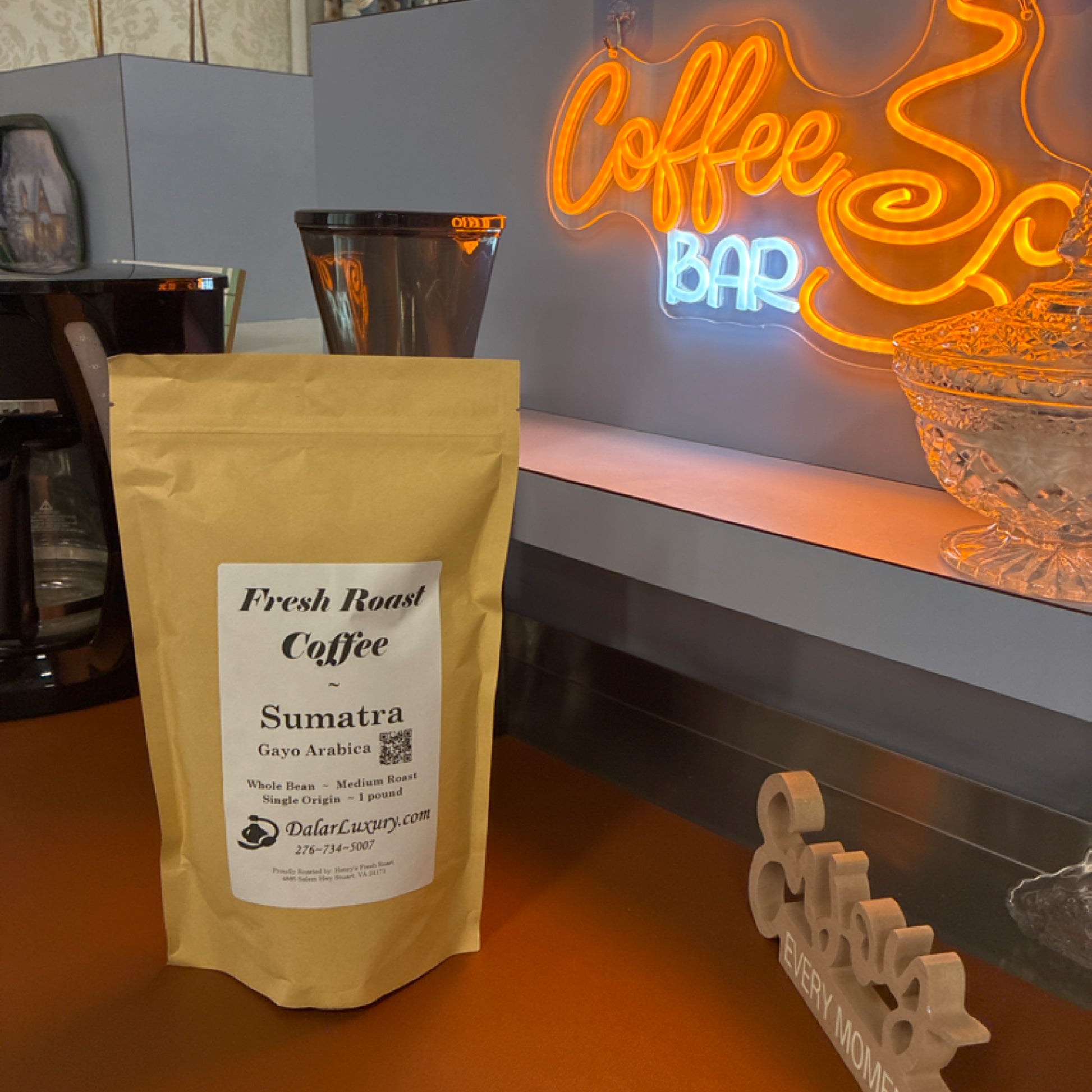 Sumatra Gayo Arabica  ~ Select Fresh Roasted Coffee ~ Medium Roast ~ Whole Bean ~ 1 Pound