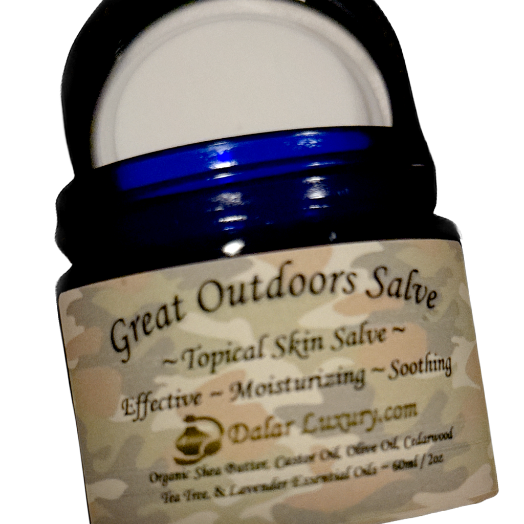 GREAT OUTDOORS SALVE ~ 100% Natural Topical Skin Care ~ Moisturizing & Soothing ~ 2oz ~ by DalarLuxury.com