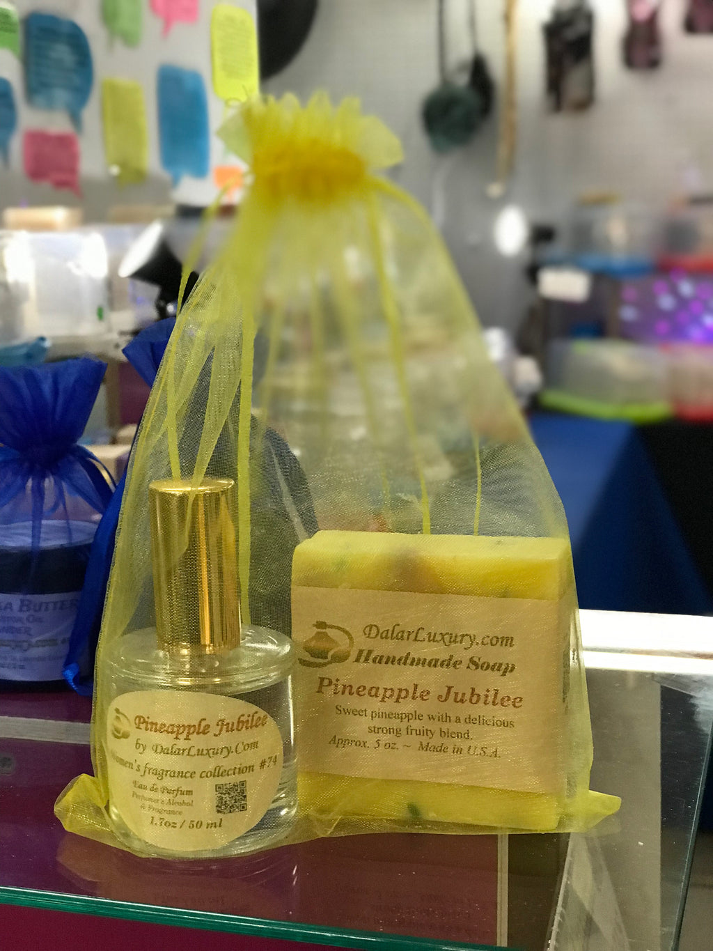 Pineapple Jubilee Perfume with Pineapple Jubilee Luxury Handmade Soap ~ Gift Set #501