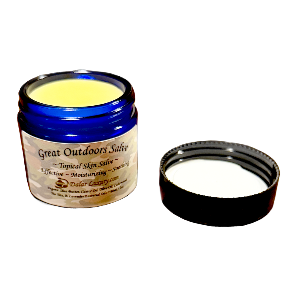 GREAT OUTDOORS SALVE ~ 100% Natural Topical Skin Care ~ Moisturizing & Soothing ~ 2oz ~ by DalarLuxury.com