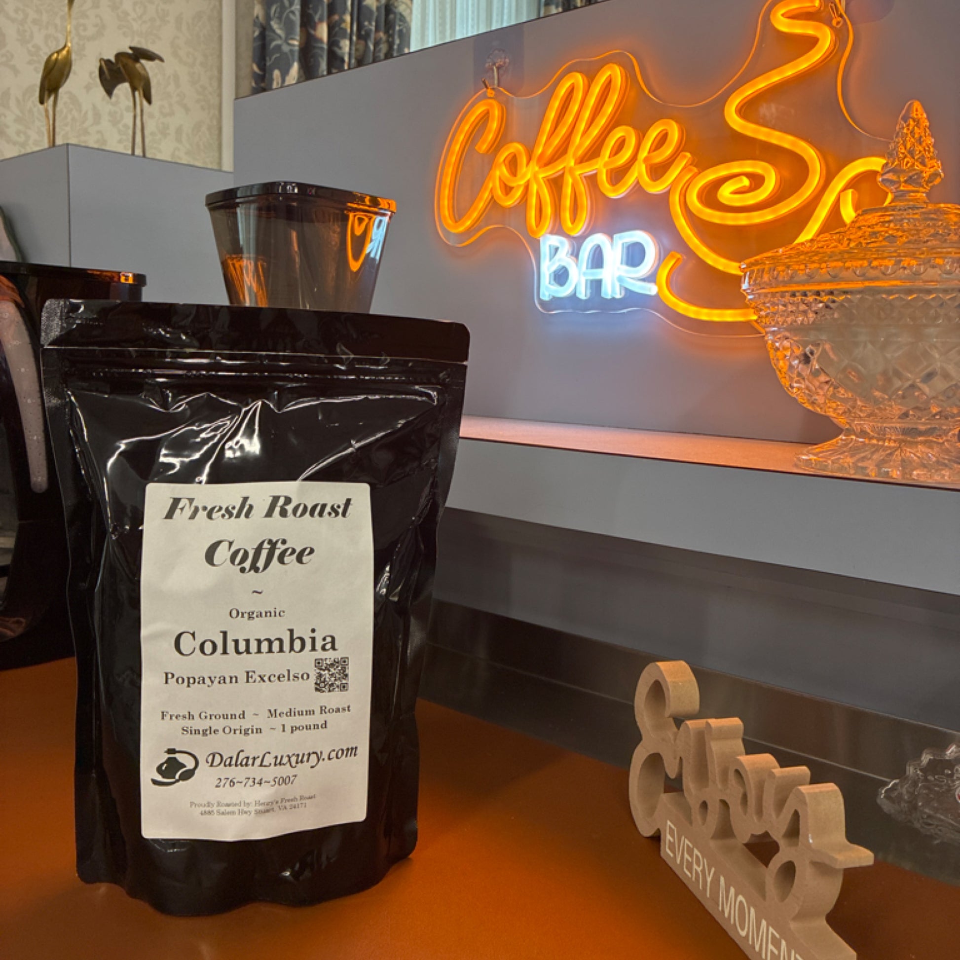 Organic Columbia Popayan Excelso ~ Select Fresh Roast Coffee ~ pre-ground~ medium ~ 1 Pound